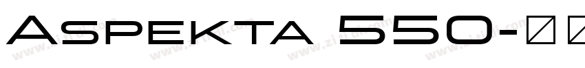Aspekta 550字体转换